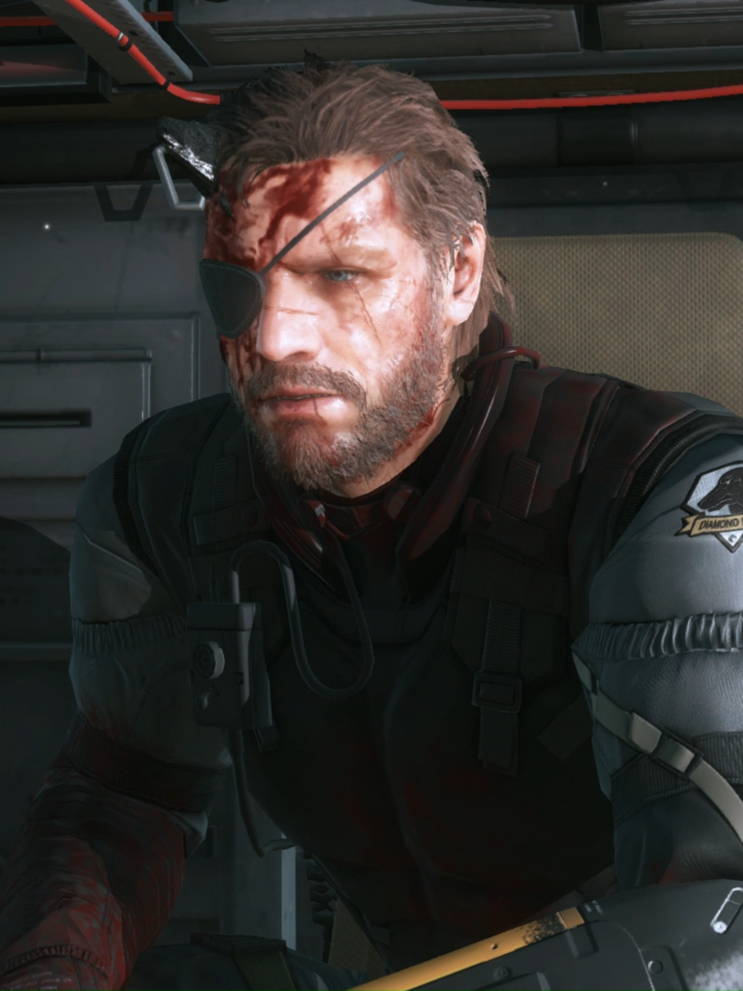 “I won’t scatter your sorrow to the heartless sea. I will always be with you. Plant your roots in me. I won’t see you end as ashes. You’re all diamonds. We’ll make diamonds from their ashes, take them into battle with us. We are Diamond Dogs.” #metalgearsolidthephantompain #venomsnake #punishedvenomsnake #kazuhiramiller #revolverocelot #metalgearsolid fake blood