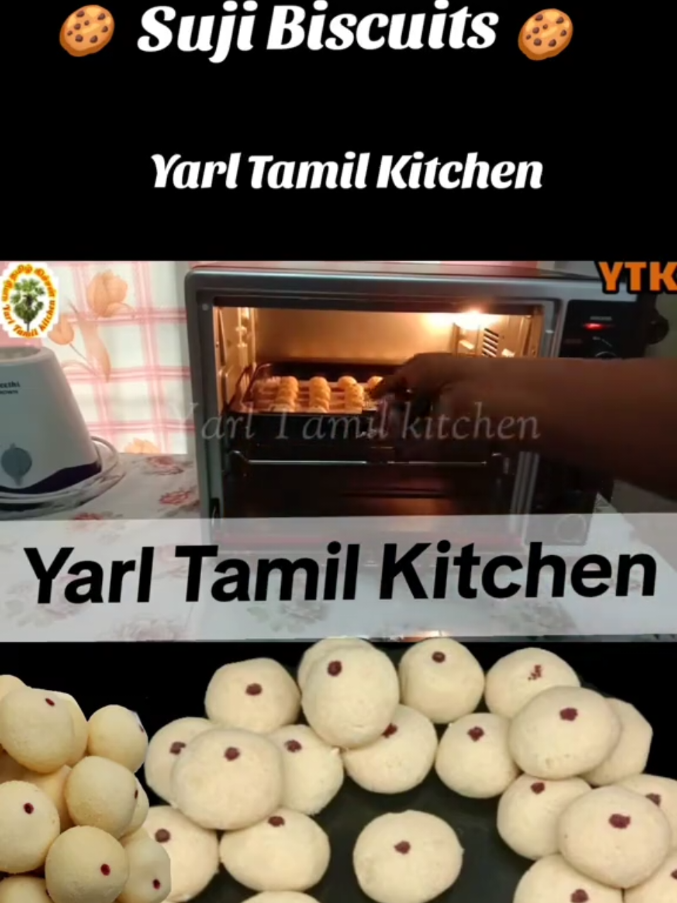 Suji Biscuit Recipe / #sujibiscuit #recipeintamil #ravabiscuit #yarltamilkitchen #biscuit 