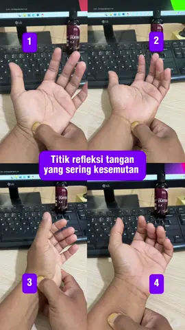 lakukan pijatan di 4 titik ini untuk keluhan tangan yang sering kesemutan🥰 #minyakpijitku #harmonislewatpijitan #massage #fyp #trending 