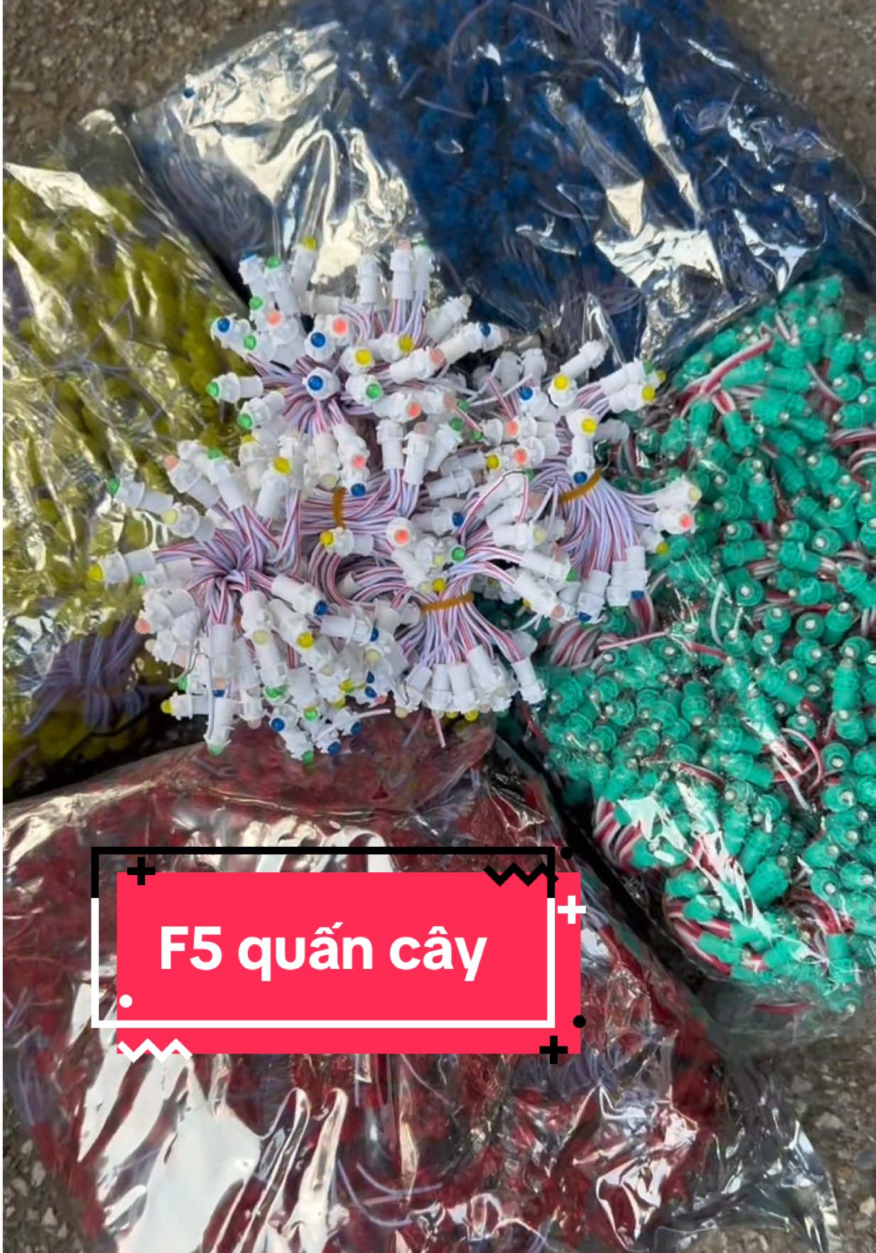 G5 quấn cây mùa trang trí #trangdenled #dendep #banden #dentrangtri 