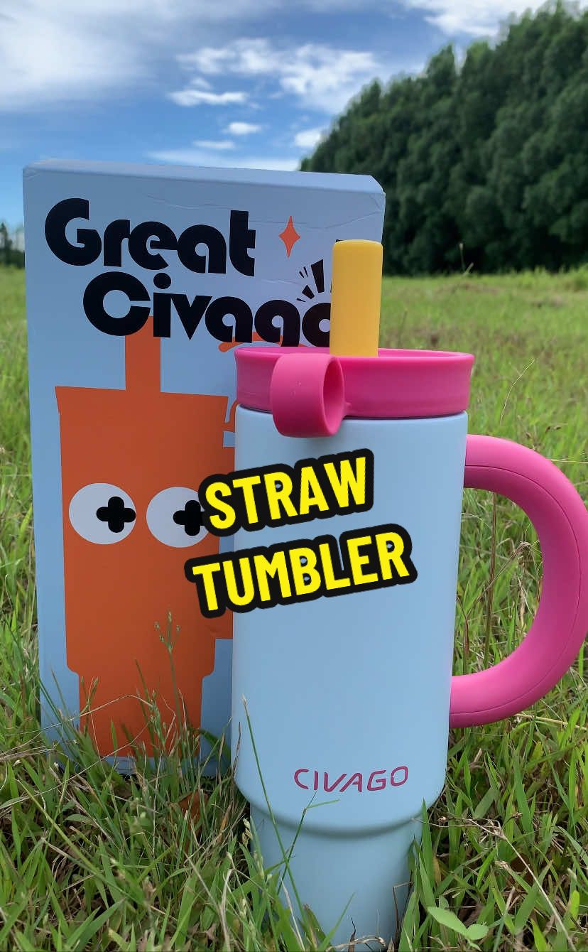 CIVAGO STRAW TUMBLER #civago #civagotumbler #strawtumbler #doublewalltumbler #civagostrawtumbler 