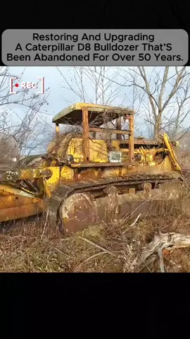 Part 2- Restoring &Upgrading A Caterpillar D8  Bulldozer that's been abandoned for over 50 years #build #building #construction #constructionworker #restoring #caterpillarequipment #caterpillar #d8dozer #engine 