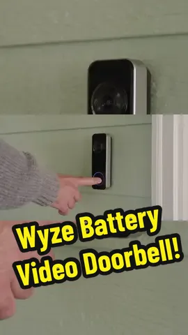 Hassle-free front of house protection with a battery of up to 6 months! 🏡🔋#wyzebatteryvideodoorbell #wyze #wyzedoorbell #wyzecam 