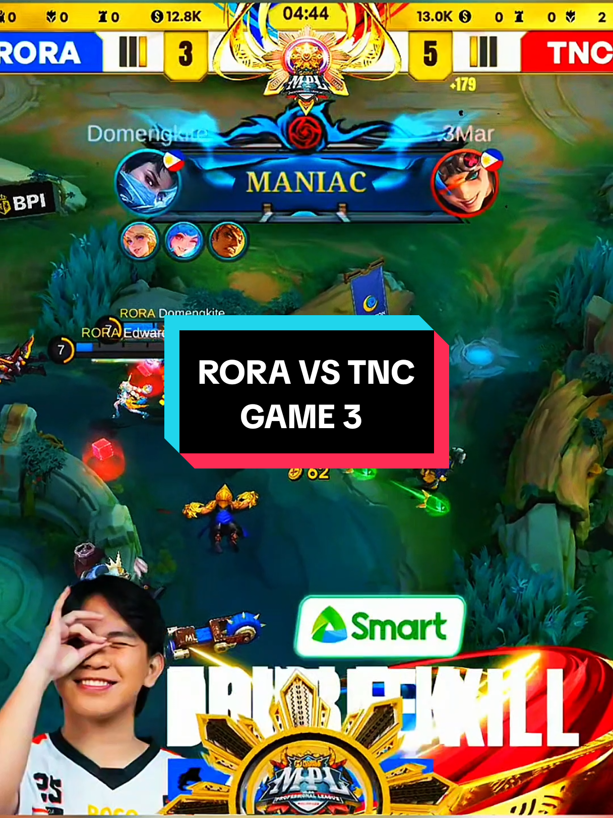 RORA VS TNC GAME 3 | PLAY OFF MPL PH #9embiraMabar #TiupLilinBarengFanny #MLBBIDCreator 