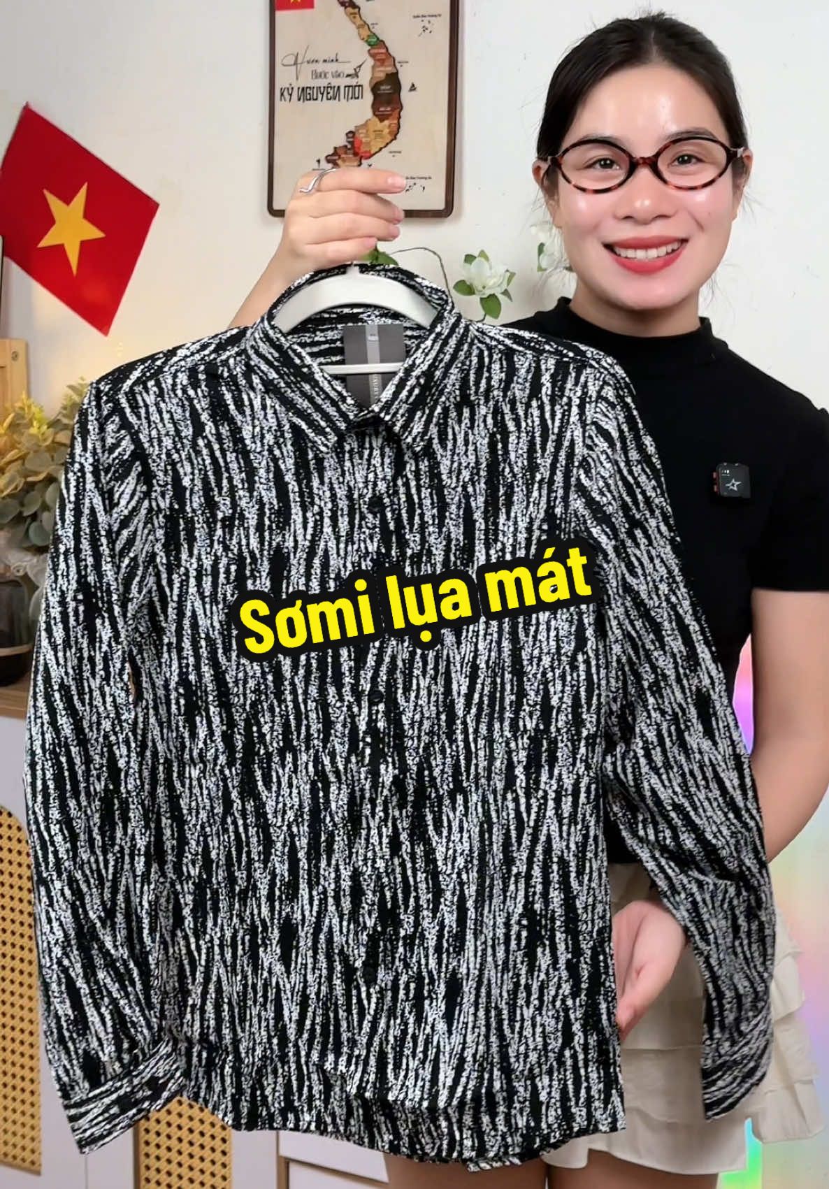 Sơmi lụa mát, trẻ trung hack tuổi #xuhuong #thoitrangnam #aosomi #sominam 