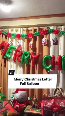 2026 Merry Christmas Letter Foil Balloon #merrychristmasletterballoon #christmasdecor #christmasdesign #christmasballoondecor #christmasdeco 