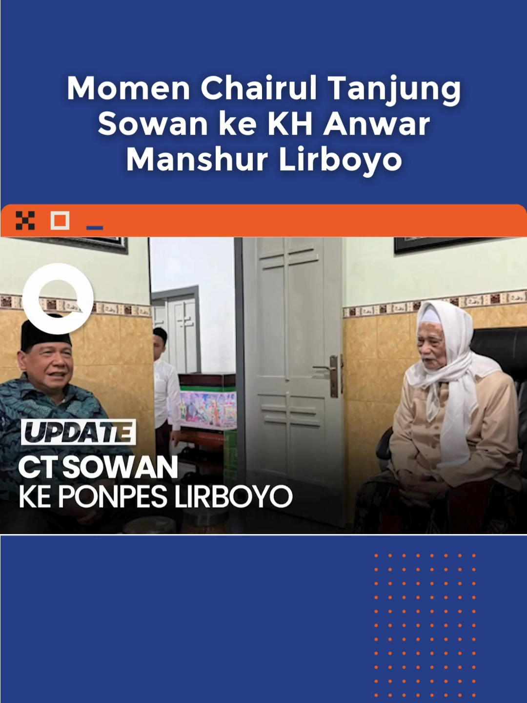 Chairman and Founder CT Corp, Chairul Tanjung (CT) menyambangi Pondok Pesantren (Ponpes) Lirboyo, Kediri, Jawa Timur, Kamis (23/10). CT sowan ke rumah pengasuh Ponpes Lirboyo KH Anwar Manshur. #ct #chairultanjung #ponpeslirboyo #lirboyo #detikcom