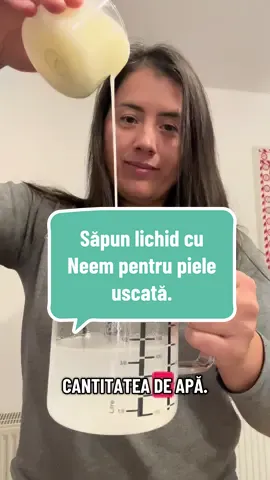 Îngrijirea pielii sensibile începe cu alegerea săpunului potrivit! Dacă ai pielea sensibilă sau predispusă la eczeme și uscăciune, știi cât de important este să folosești produse care nu irită. Un săpun lichid blând este alegerea ideală: •Curăță delicat fără a dezechilibra  stratul natural de protecție al pielii. •Menține hidratarea, evitând senzația de piele uscată sau strânsă. •Este potrivit chiar și pentru pielea cu tendință atopică sau reactivă. -Secretul unui săpun lichid home-made eficient? Uleiul de neem! Incorporat în rețetă, uleiul de neem: •Are proprietăți antimicrobiene și antiinflamatorii naturale. •Ajută la calmarea iritațiilor și roșeții. •Susține refacerea barierei naturale a pielii, oferind confort și protecție. Dacă vrei să încerci un săpun lichid blând cu ulei de neem, este  disponibil în Eshopul Bewit  in linkul din biografie  🔗 Fă primul pas spre o piele mai hidratată și protejată!