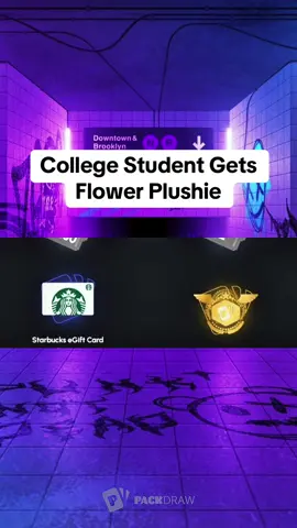 College Student Gets Flower Plushie