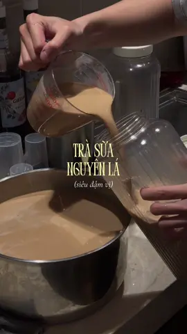 cook 5 lít trà sữa nguyên lá cùng tuii  #trasua #trasuadamvi #nauancungtiktok #romecafe 