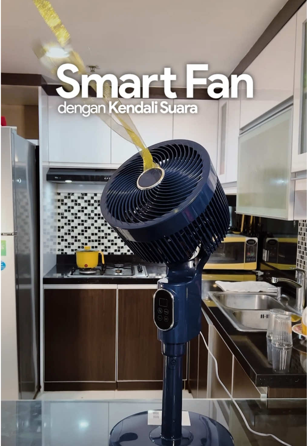 Siapa nih yang suka kerepotan nyalain kipas pas lagi beres beres ‼️‼️ Smart Fan solusinya