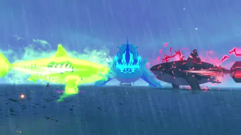 Mega frostborn VS Megalodon #roblox #fishit #fyp #robloxfishit 