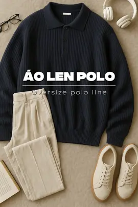 Áo len nam cổ polo Cool đẹp nha mấy ông #thoitrangnam #viral #sweater #aolen #phoidonam 