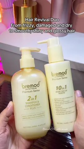 Pinagsama ng shampoo and conditioner ng Bremod!! Must try guys maganda sya sa buhok 💯  #2in1shampooconditioner #bremodhairrevivalduo #bremodshampooandconditioner #haircare #bremod2in1shampooandconditioner 