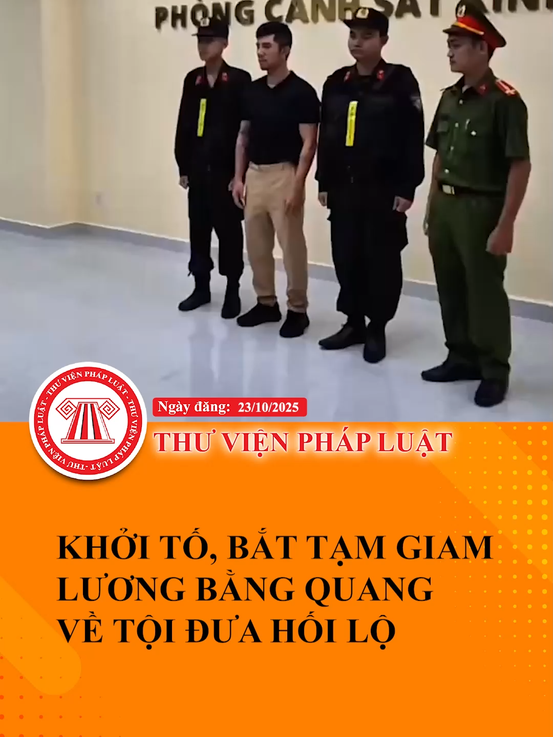 NÓNG: Bắt tạm giam Lương Bằng Quang, chồng của Ngân 98 #ThuVienPhapLuat #TVPL #LearnOnTikTok #Hocungtiktok
