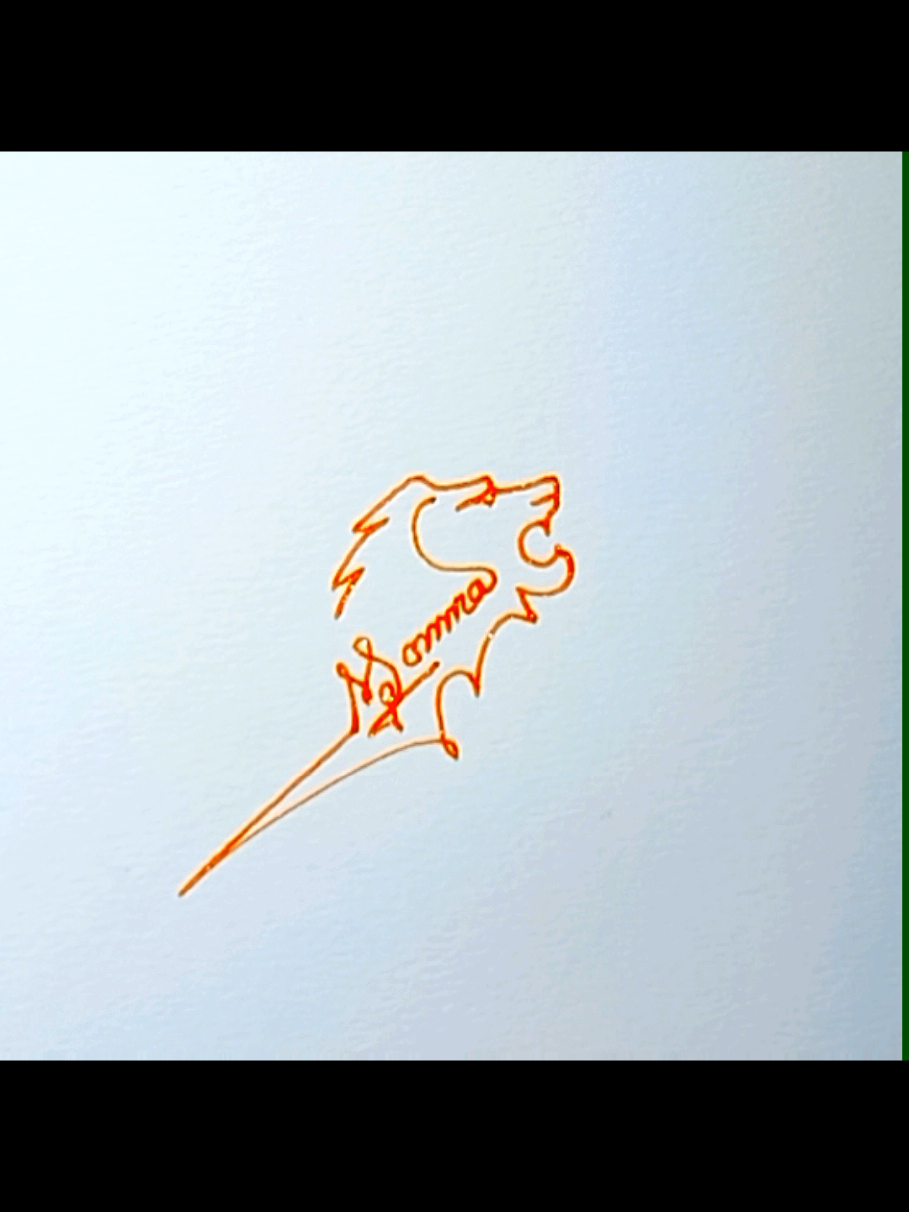 Replying to @hunybee11  Name design with lion #signature #signatureideas #signaturestyle #signaturedesign 