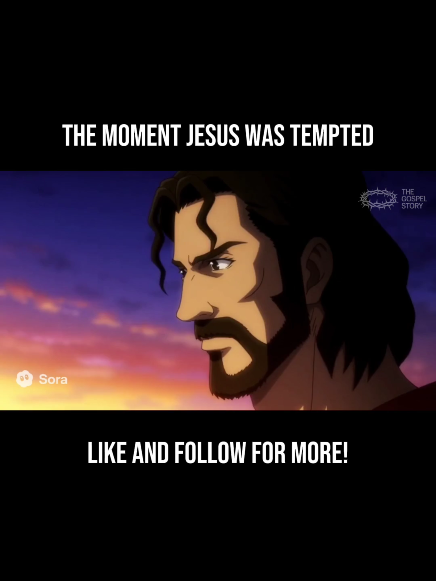 The Moment Jesus Was Tempted #sora2 #biblestories #aivideo #aibible #jesus #god #hope #faith #fyp #viral #trending #anime #animebible #satan #devil #temptation #bible #bibleverse #biblestudy #christian #christianreels #christiantiktok #fypage #jesuschrist