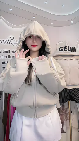 Áo Khoác Nỉ - Áo Khoác Form Rộng Hoodie Zíp 4 Túi #aokhoacnu #aokhoacni #aokhoacformrong #thoitrangnu #xuhuong 