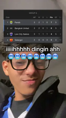 1 derajat ini mah euy 🥶 #foryou #persibbandung #selangorfc 