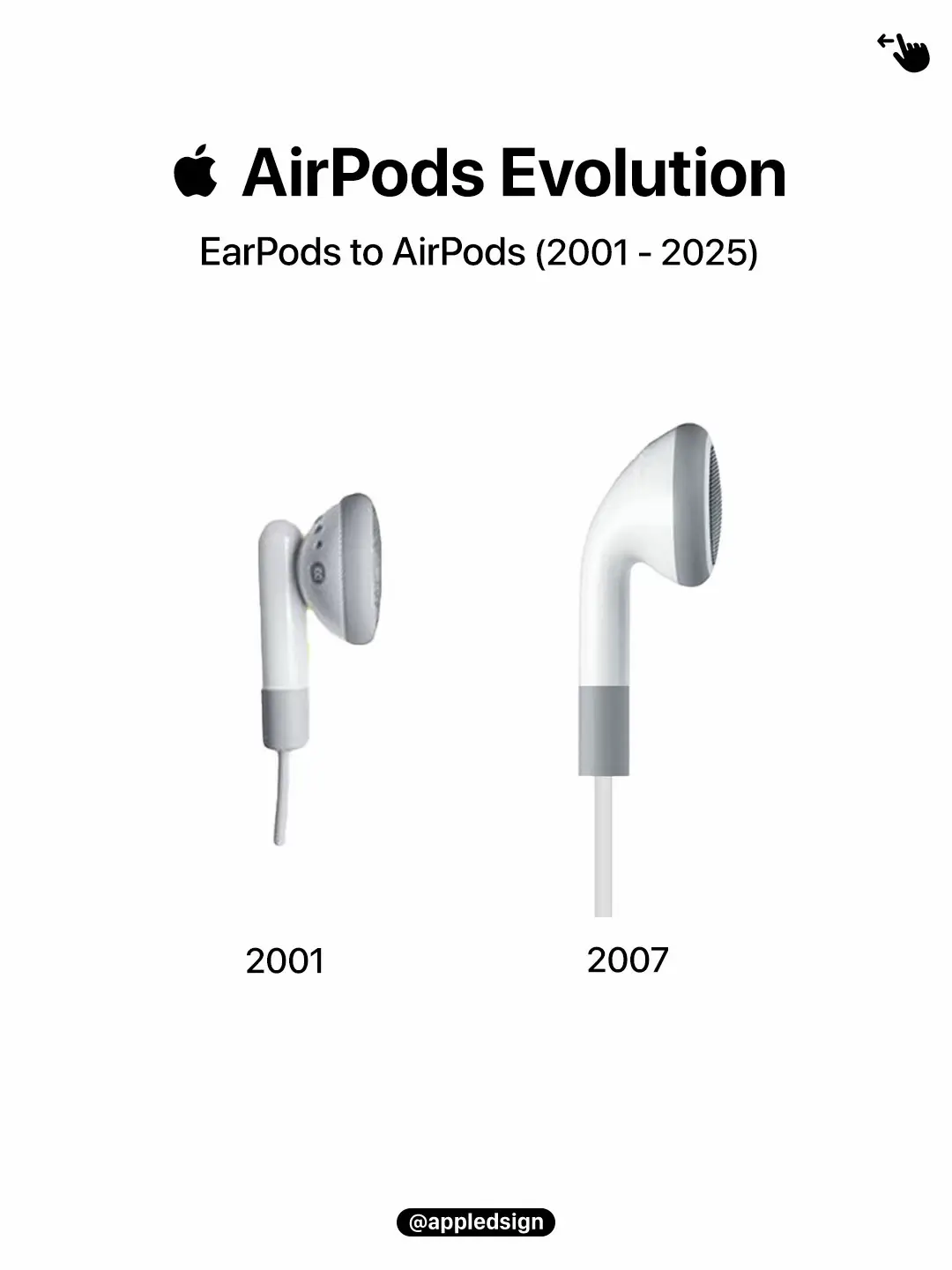 Which of these AirPods or EarPods did you own in your life? Share it with us in the comments! #airpodsevolution #earpodsvsairpods #airpods #airpodspro #airpodsmax 