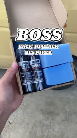 Replying to @dongkie Wag mo nang palampasin ‘to! Balik kinang ng motor o sasakyan mo gamit si Boss Back to Black! 🔥” #bossbacktoblack #restorer #plastictrimrestorer #motorcare #fyp 