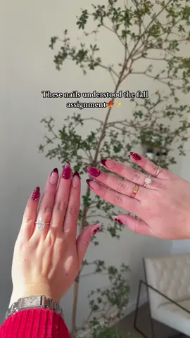 I love a fun fall nail and these are perfect! I go to @Luxseries Salon and see Anneka she is amazing!  #fallnails #fallnailinspo #pinterestaesthetic #newnails #octobernails 