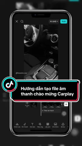 Trả lời @Nguyễn Hùng Hướng dẫn tạo file âm thanh chào mừng Carplay theo tên xe #carplay #carplaystartsound #amthanhkhoidongxe #viral #toantocar 