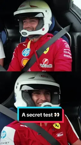 @Charles Leclerc and Antonio Giovinazzi took the #Ferrari849Testarossa for a drive two weeks before the car launch. Their reaction speaks for itself.  #FerrariDrivers #CarsOnTikTok #FerrariTikTok #Ferrari