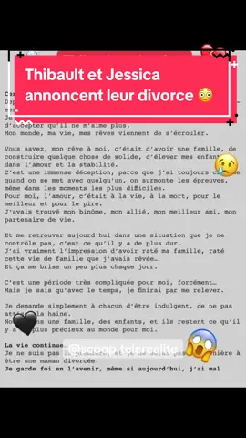 Thibault et Jessica annoncent leur divorce 😳 #thibaultgarcia #jessicathivenin #marseillais #pourtoi #dubai 