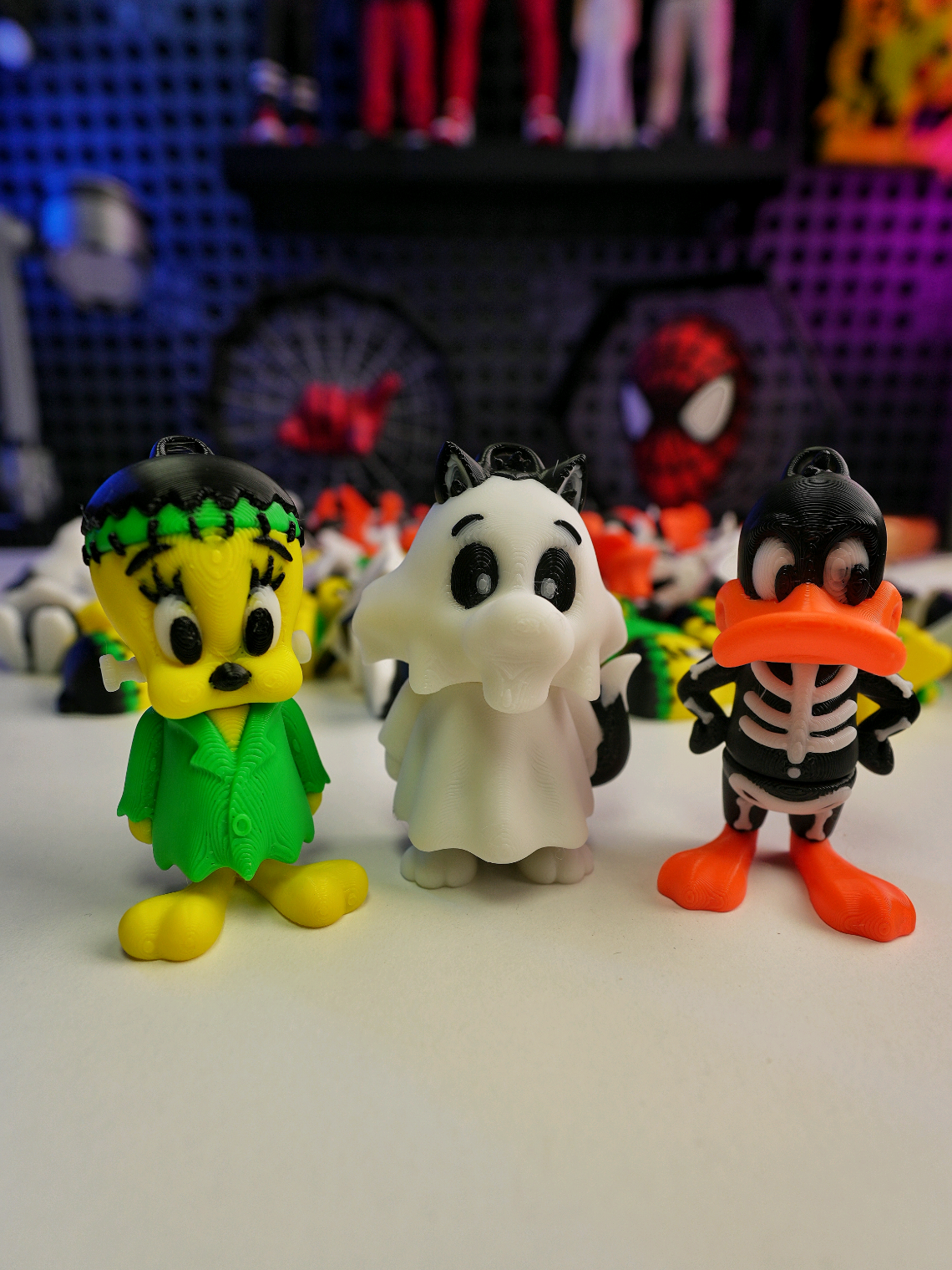 3D Printed Halloween Looney Toons 🖨️Printed On bambulab H2D 🧵Filament: @esun3dprinting  🧑‍🎨Designer:  nostalgic 3dmodels 📥Plate: @BIQU-3D Print  #3dprinting #looneytunes #satisfying #halloween #asmr