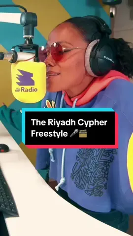 NOW TO THE BIG SURPRISE! The #Riyadh #Cypher crew just give us an exclusive freestyle live on the radio 📻 🔥🎤 #Saudi #hiphop #fyp 