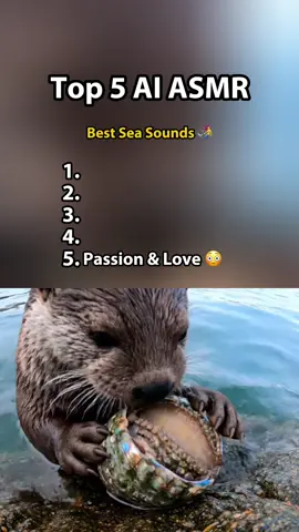 Top 5 AI AMSR - Best Sea Sounds 🧜‍♀️ #ai #viralrankai #viralvideo #usa #asmr #top5 #usa #fyp 