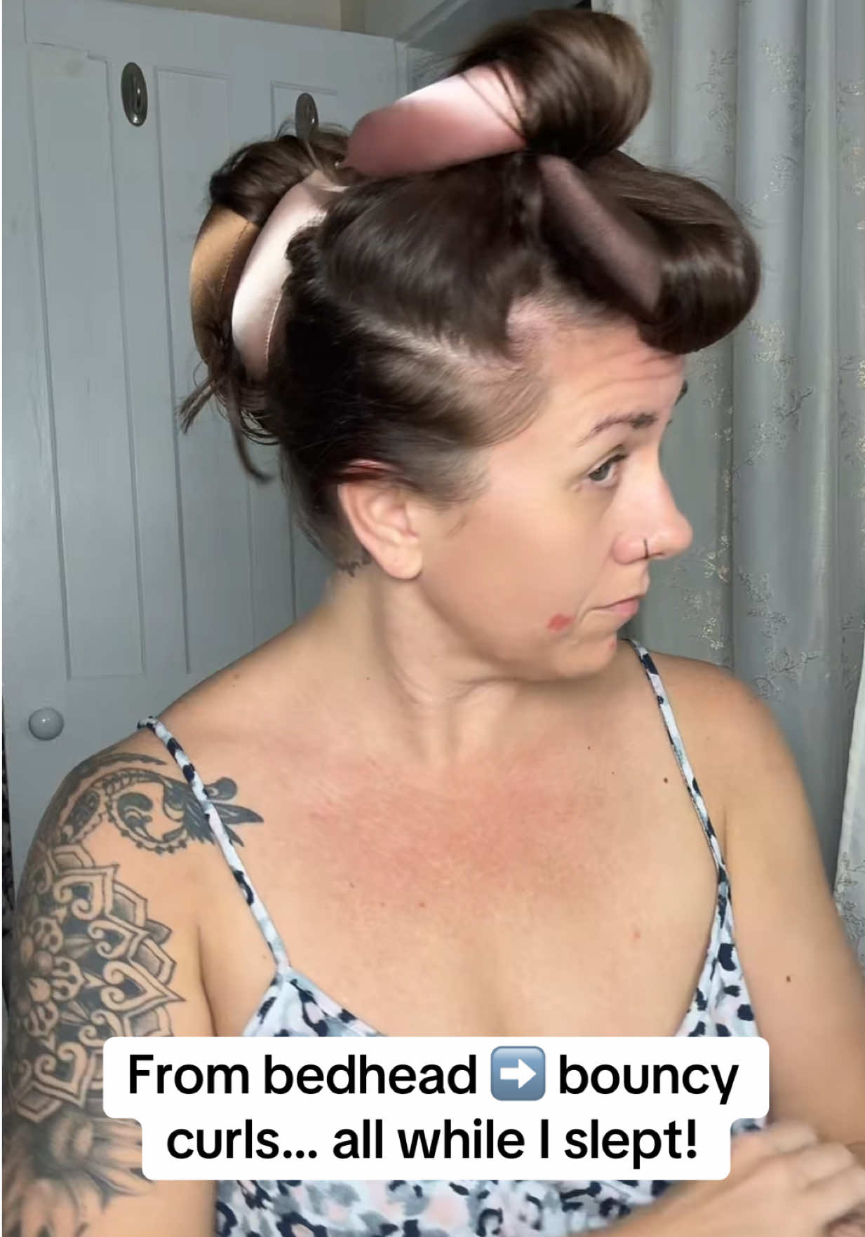 POV: you finally mastered the “I woke up like this” curls 💁‍♀️ No heat, no breakage—just magic from @Kitsch ✨ #heatlesscurls #heatlesscurlsovernight #heatlesshair #curlyhairtutorial #kitsch 