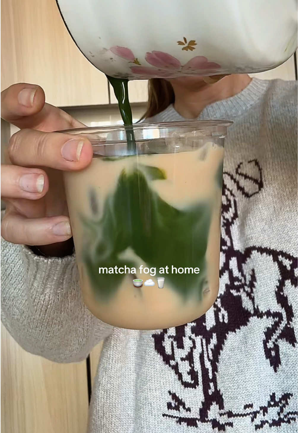 why is this combo so good.  #matchafog #londonfog #matcha 