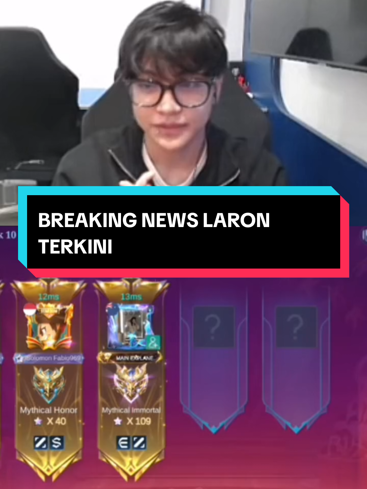 BREAKING NEWS LARON TERKINI #MLBB9TH #MLBB #fyp #alyssa #aeronshikii 