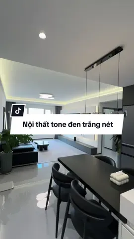 Nội thất tone đen trắng cực nét và hiện đại. Tư vấn thiết kế thi công trọn gói. #master2026bytiktok #nhadephiendai2026 #antamlamnha #nhadep #nhadephiendai 