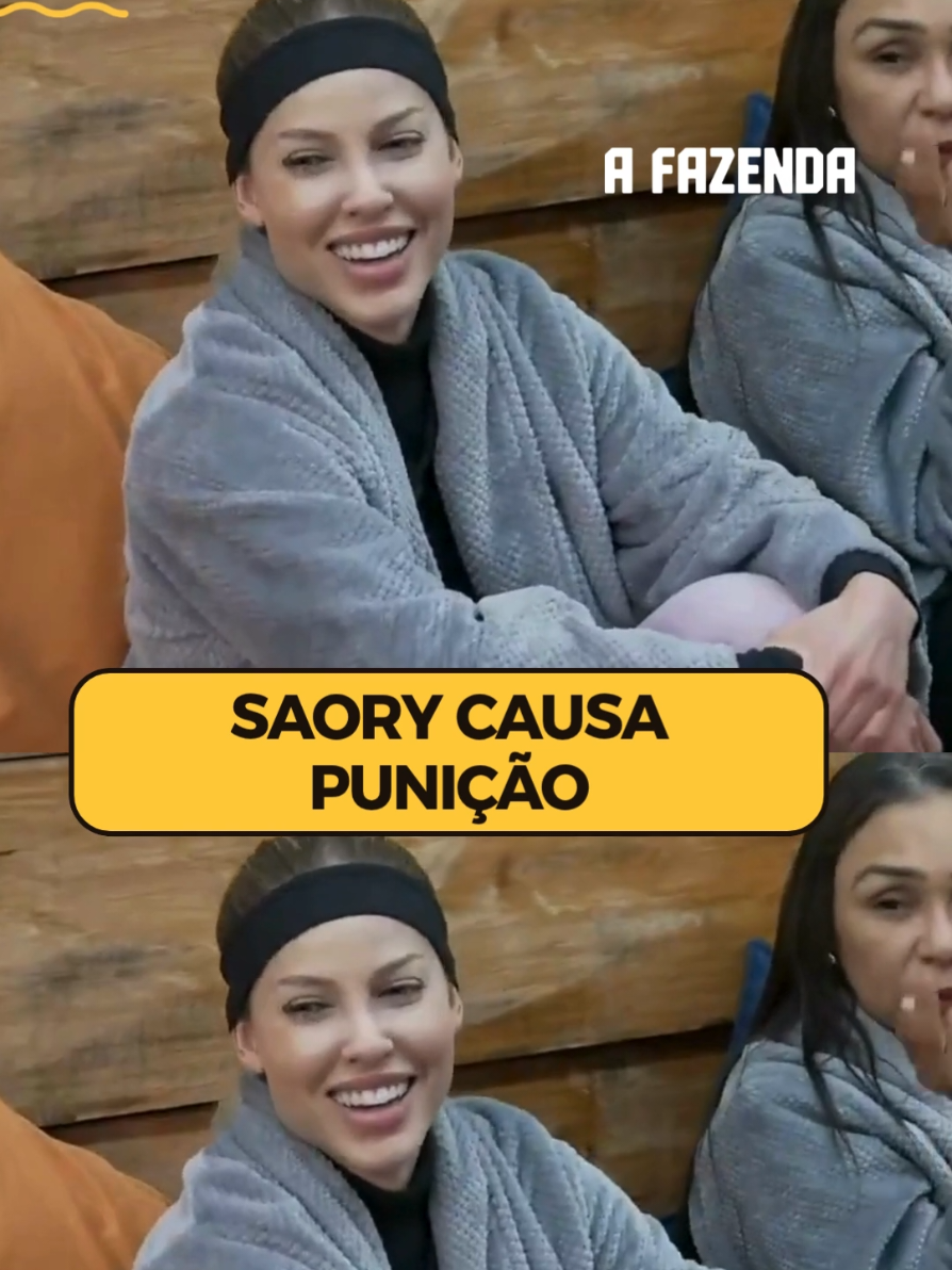 Eita! 😬 Durante a madrugada, Saory acabou causando uma punição. A peoa quis ver os animais, porém os peões são proibidos de descer para a área do trato após o toque da Baia. Como consequência, a Sede ficou 24 horas sem academia 🏋️‍♂️ Acesse RecordPlus.com para assistir à transmissão 24 horas de #AFazenda com seis sinais exclusivos 🔥