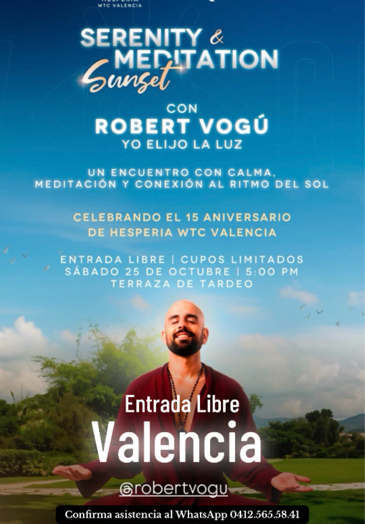 Valencia! Hotel Hesperia, Entrada Libre! 🙏 Yo Elijo La Luz. Confirma tu asistencia al WhatsApp 0412-565.58.41 #valenciacarabobo #valenciavenezuela #carabobo #carabobovalencia #valenciavenezuela🇻🇪 