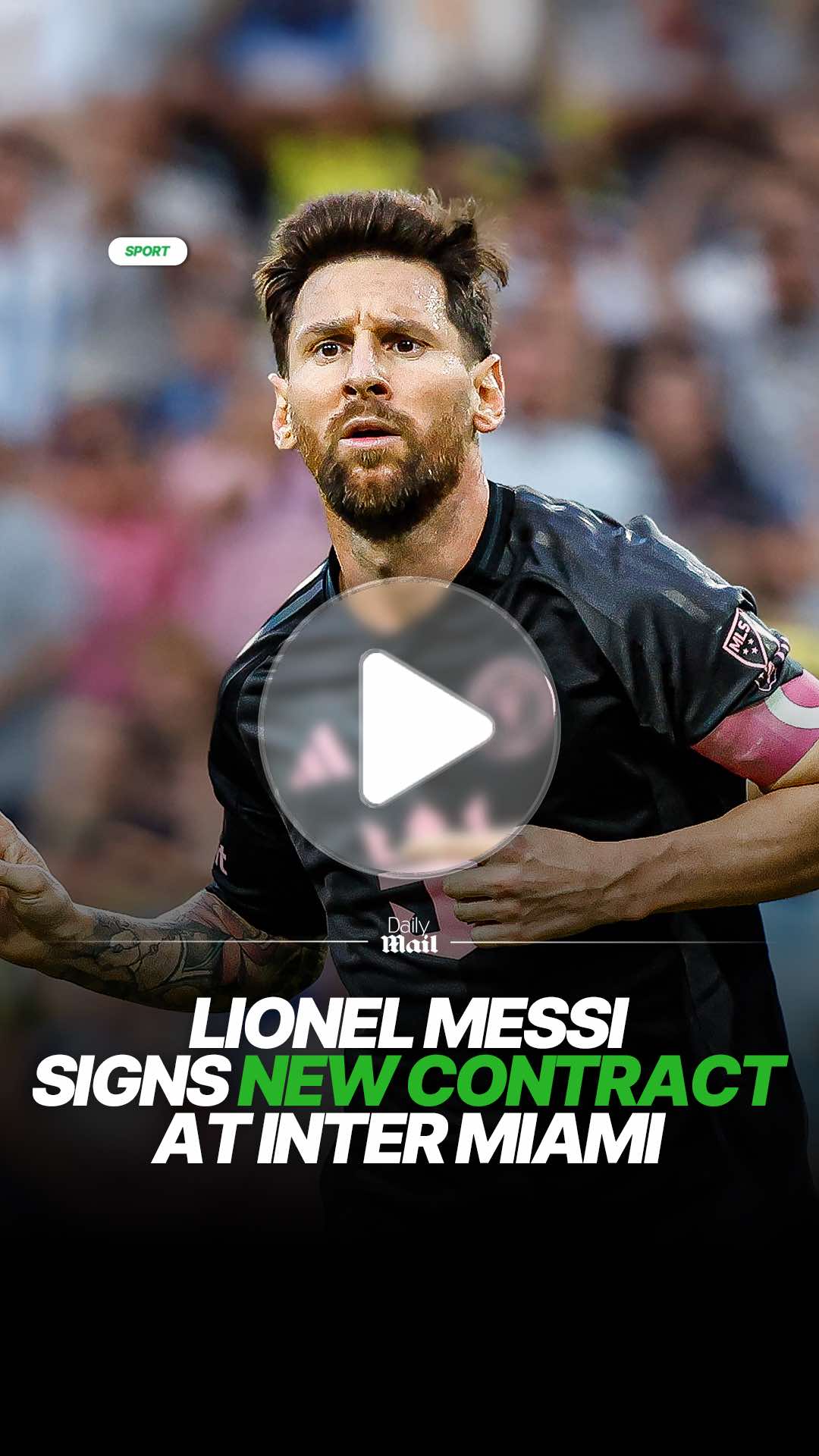 Lionel Messi has signed a new contract at Inter Miami until December 2028, according to reports ✍️ #football #messi #intermiami #lionelmessi