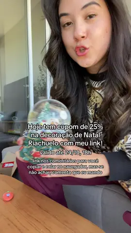 Cupom de desconto 25% na decoração de Natal da Riachuelo:  https://tidd.ly/4oA1jVa Cupom: VITRINE . #natal #decoracaodenatal #decoracao #riachuelo #cupom 