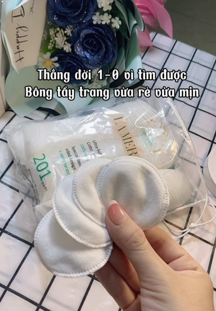 Bông tẩy trang mịn chưa tới 20k trợ phí ship tận nhà #bongtaytrang #bongtaytrangquocdan #bongtaytranggiare #xh #viral 