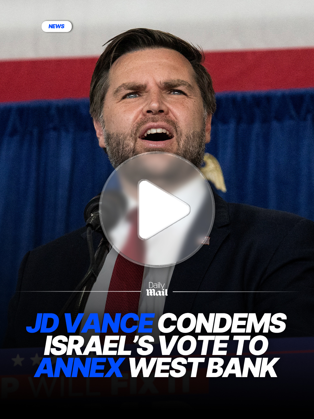 U.S. Vice President JD Vance said on Thursday (23 October) that President Donald Trump's policy remains that the occupied West Bank won't be annexed by Israel. 