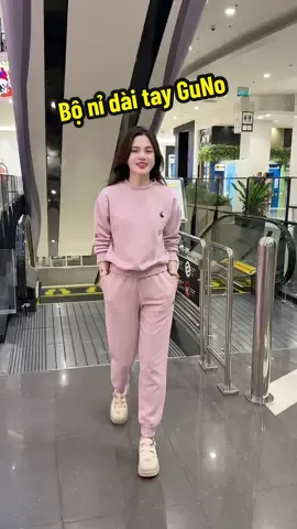 Bộ nỉ dài tay bo gấu GuNo #xuhuong #nhungnhonhan #dobo #thoitrangnu #guno 
