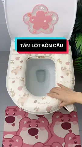 Miếng lót bồn cầu nè các bà #vutrudogiadung #tamlotboncau 