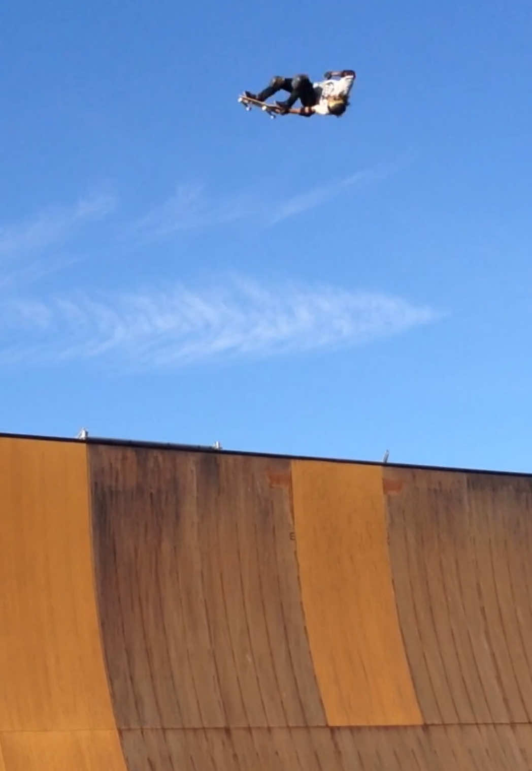 This slam was 10 years ago and I always thought it was a miracle I didn’t break my neck… although my neck was never the same lol. Getting myself to do another 900 after this was one of the hardest mental blocks I’ve had to overcome 💪 #Skate #slam #mega #ramp #fyp