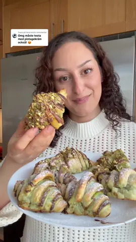Svarar @llararashid Pistagecroissant, drömmen du inte visste du behövde 🥐💚