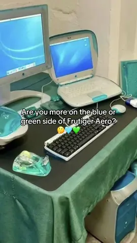 Blue 🩵💙 or Green 💚💚? #frutigeraero #frutigeraeroaesthetic #2000s #promisedfuture #nostalgic 