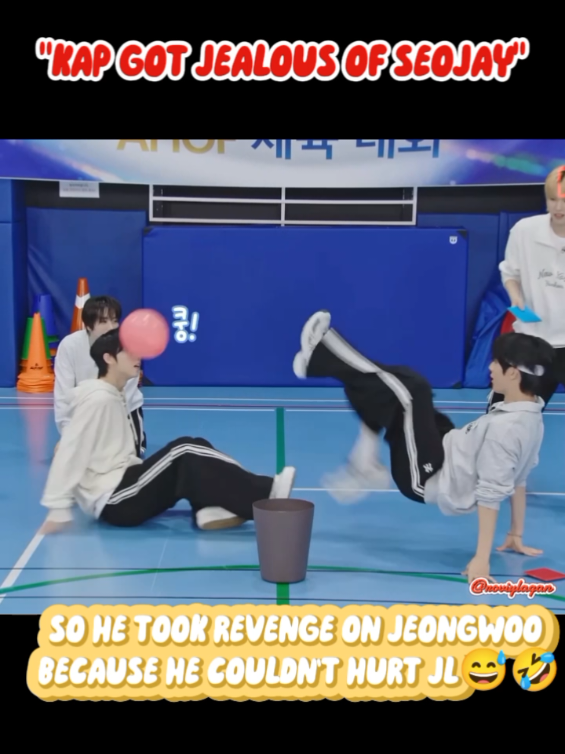 KAP GOT JEALOUS OF SEOJAY SO HE TOOK REVENGE ON JEONGWOO BECAUSE HE COULDN'T HURT JL.😅🤣🤣 #trending #foryou #ahofsteven #ahof_jl #stejay 