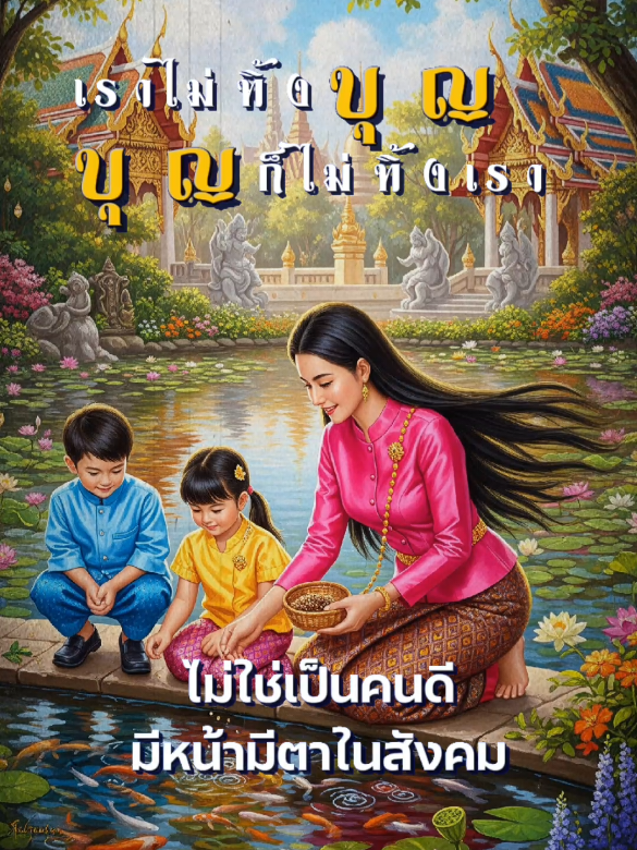เราไม่ทิ้งบุญ บุญไม่ทิ้งเรา #บุญ #ชีวิต #ทําบุุญไหว้พระ #ปล่อยปลา #สายมู 