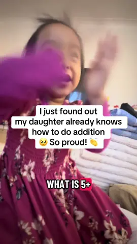 She is only 3 ❤️ #math #kidsoftiktok #cute #proud #cute 
